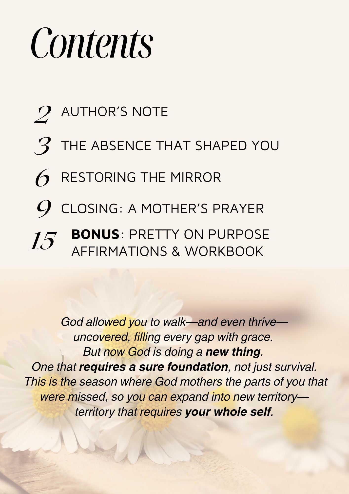 Pretty On Purpose: For The Motherless Daughter