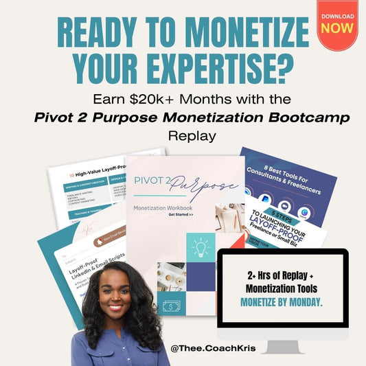 $97 - Pivot2Purpose: Skills Monetization Boot Camp [Replay Bundle]