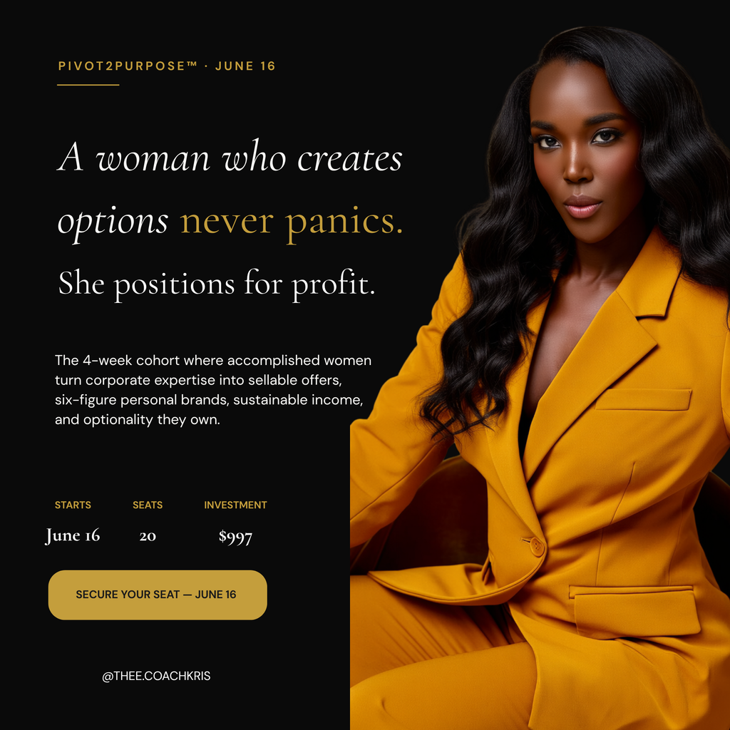 Pivot2Purpose™ — 4-Week Career Alignment & Monetization Cohort