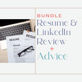 Resume & LinkedIn Review + Advice BUNDLE