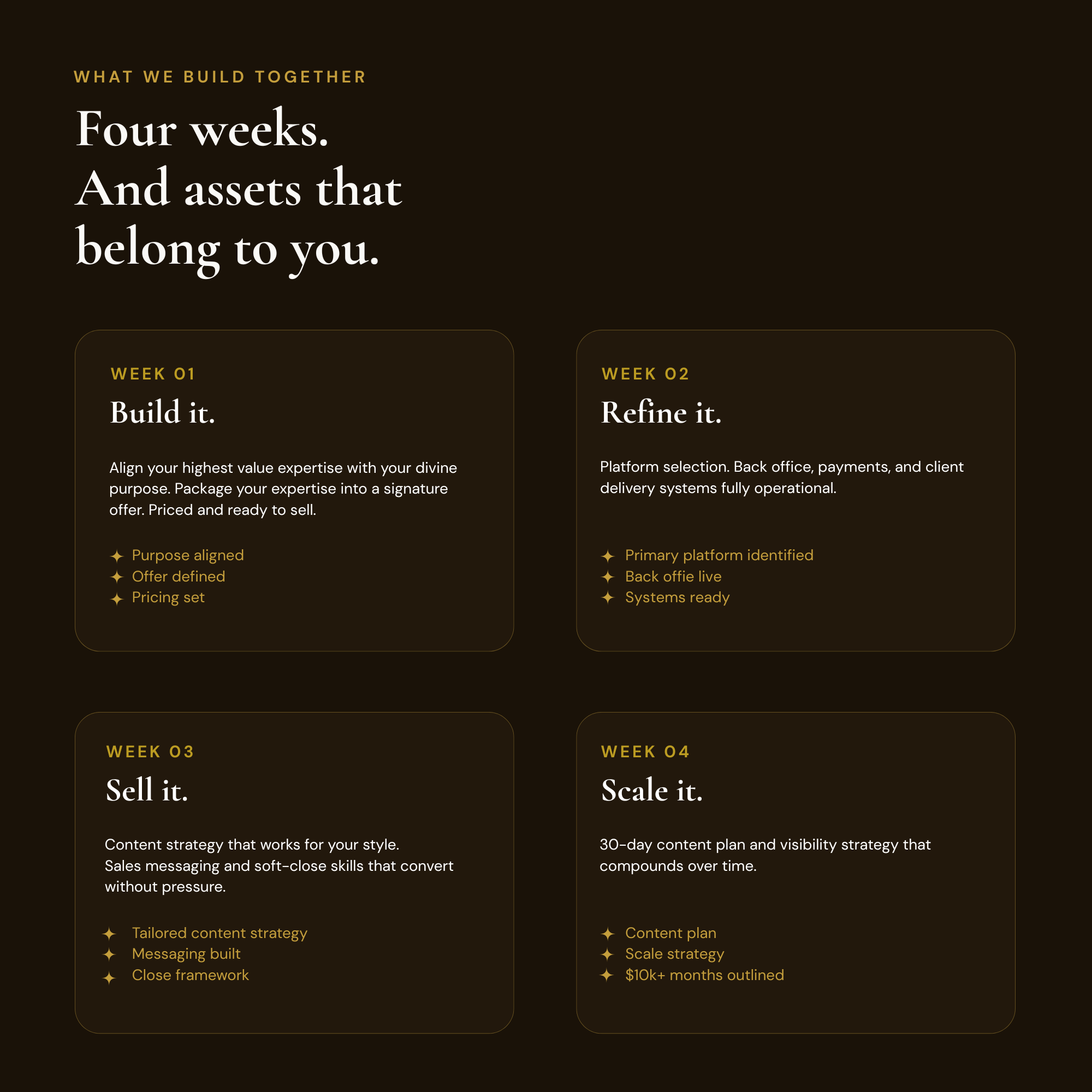 Pivot2Purpose™ — 4-Week Career Alignment & Monetization Cohort